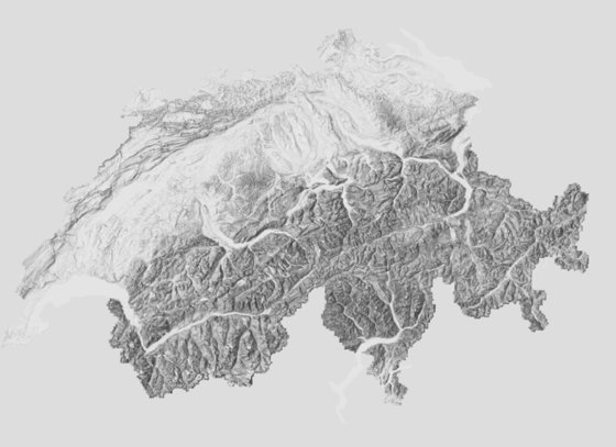 Relief LIDAR — Suisse