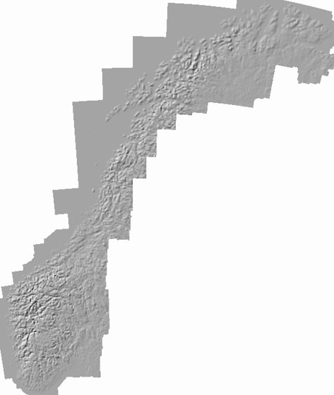Relief LIDAR — Norge
