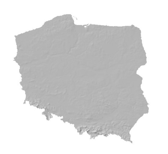 Relief LIDAR — Polska