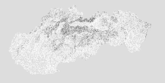 Relief LIDAR — Slovensko